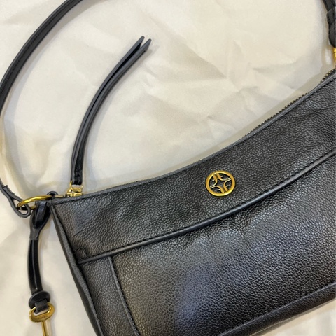 FOSSIL Skylar真皮法棍包 黑色 SHB3019001