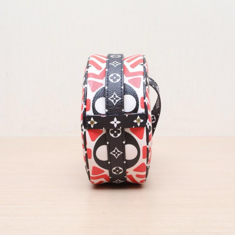 LOUIS VUITTON(路易威登)  拼色 PVC 2020 圓餅包 17cm 撲克系列-1