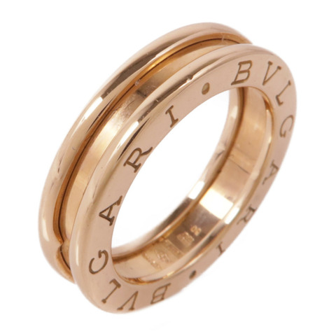 BVLGARI 18K玫瑰金B-zero 1 Band戒指Bvlgari#50/US#5.25