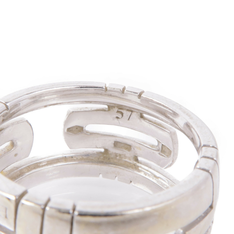 BVLGARI 18K白金Parentesi Ring戒指Bvlgari#57/US#7.5-4