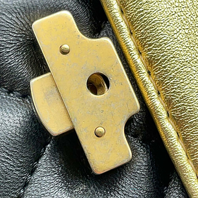 香奈兒鏈單肩包 Matelasse Coco Mark 小羊皮 A57276 CHANEL 2way 黑金-13