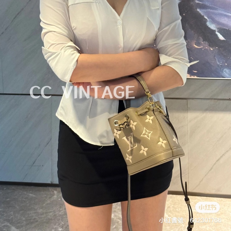 LV Nano Noe 大象灰水桶（晶片款） 可斜背肩背手提～-2