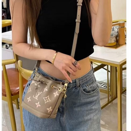 LV Nano Noe 大象灰水桶（晶片款） 可斜背肩背手提～-3