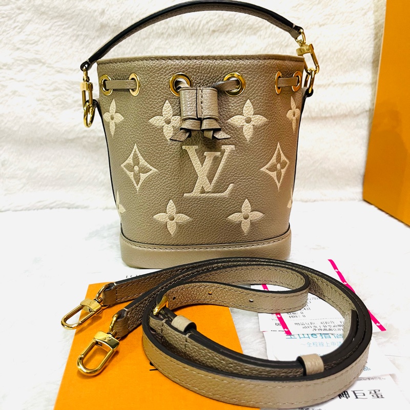 LV Nano Noe 大象灰水桶（晶片款） 可斜背肩背手提～-5
