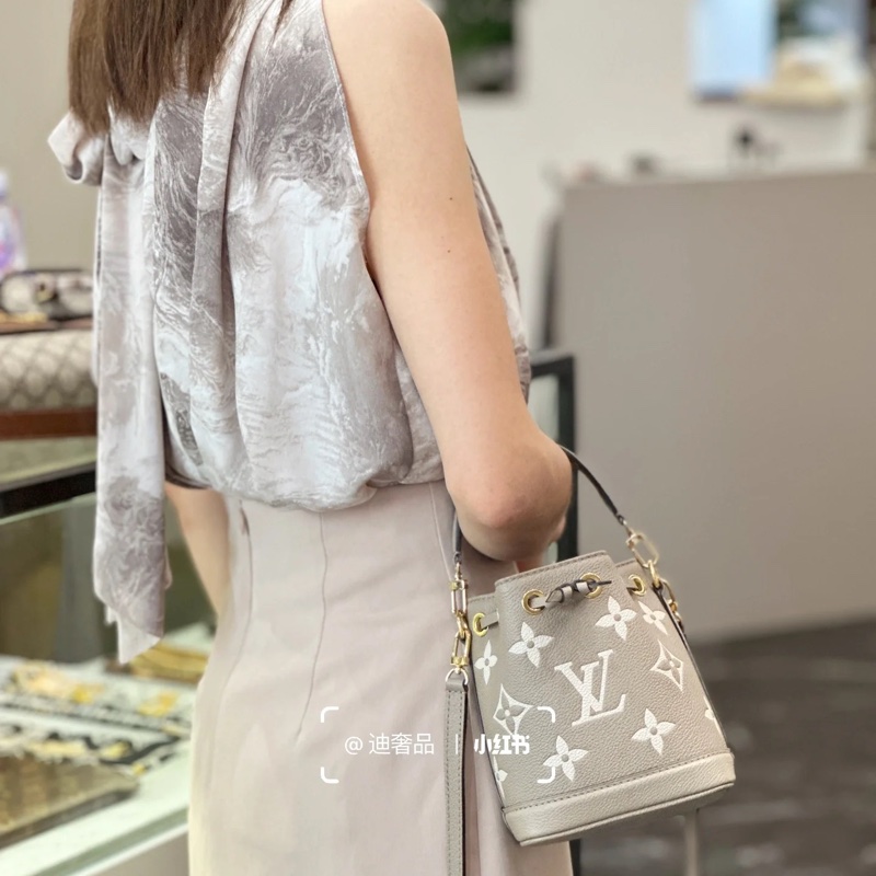 LV Nano Noe 大象灰水桶（晶片款） 可斜背肩背手提～-32