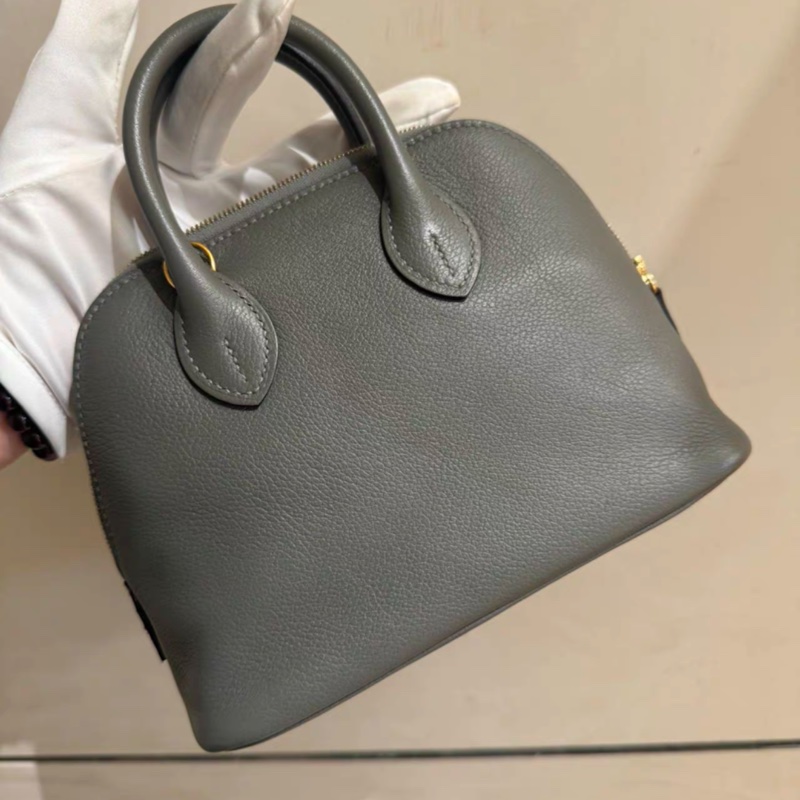 Hermes 愛馬仕 Mini Bolide 保齡球包,積雨雲,U刻。帶包裝盒、防塵袋和購買票據-5