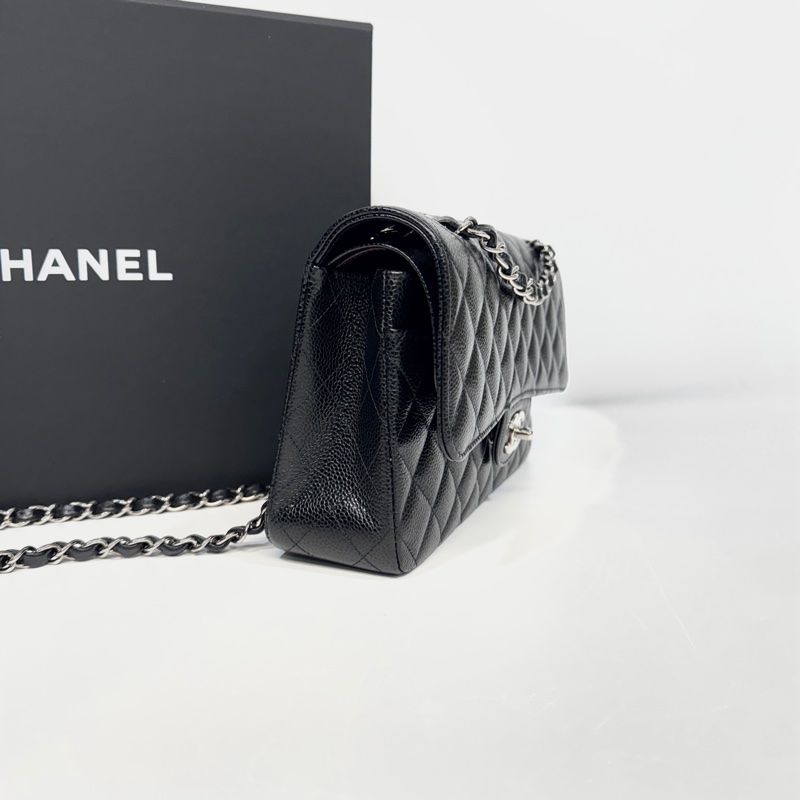 CHANEL黑銀荔枝皮coco25 A01112-2