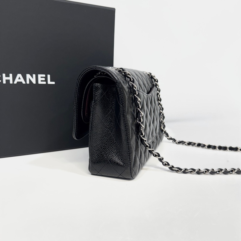 CHANEL黑銀荔枝皮coco25 A01112-3