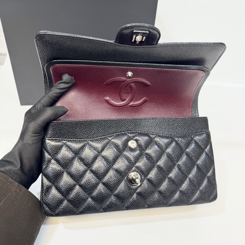 CHANEL黑銀荔枝皮coco25 A01112-5