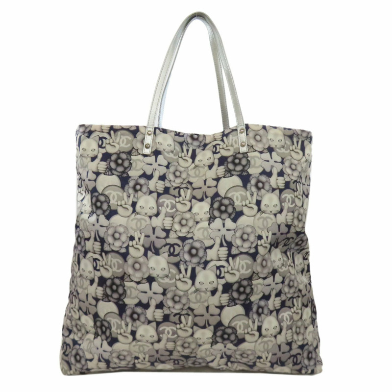 Chanel 貓咪圖案托特包,尼龍材質,女士,CHANEL-1