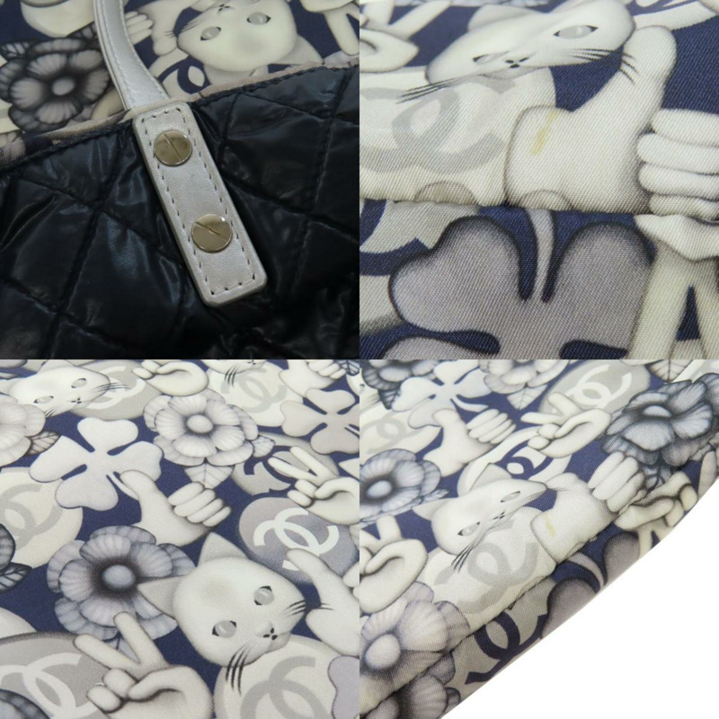 Chanel 貓咪圖案托特包,尼龍材質,女士,CHANEL-7