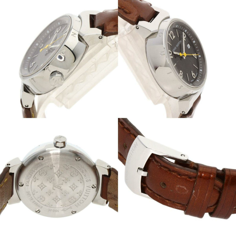 Louis Vuitton Q1211 Tambour 腕錶 不鏽鋼 皮革 女款 LOUIS VUITTON-4