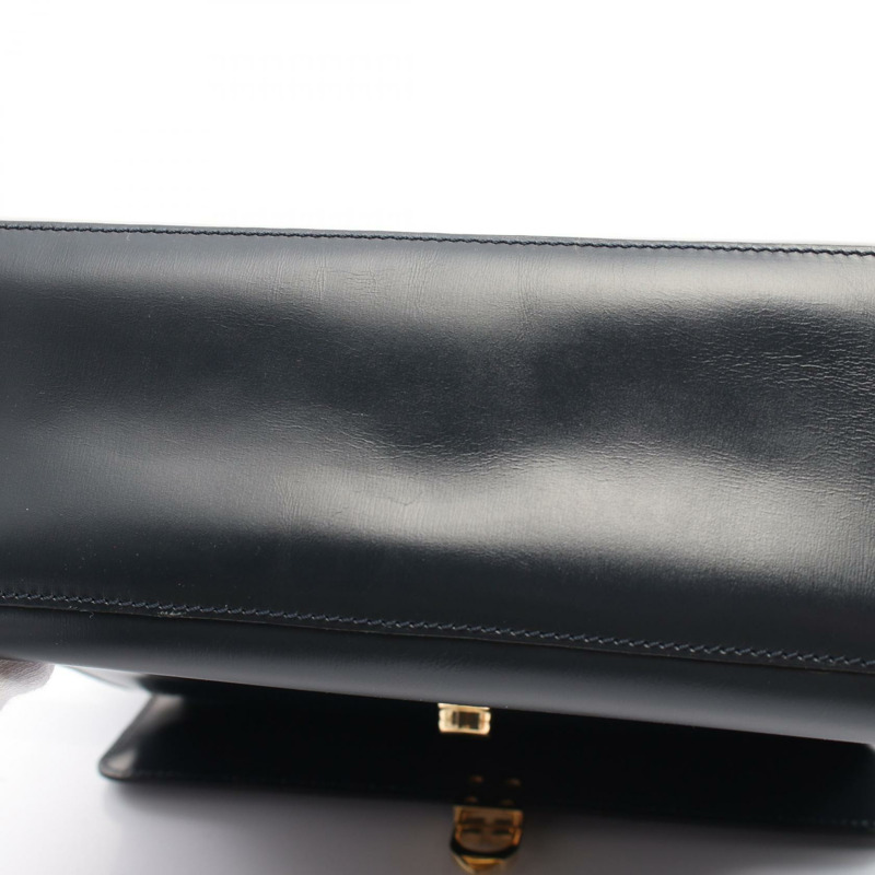 LOEWE 2way 單肩包 手提包 皮革 海軍藍 二手 女款 GHW-9