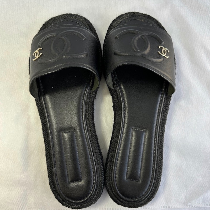 Chanel 香奈兒 23C羊皮拖鞋 尺寸39-8