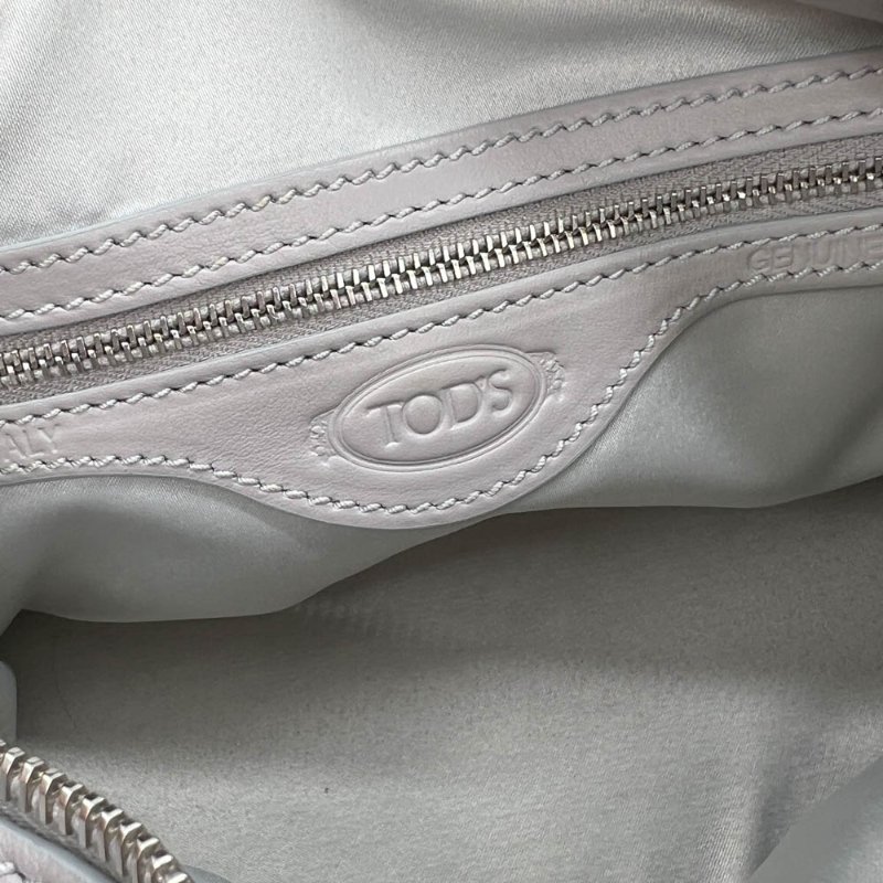 【玧希Evan-名人公益精品】 TOD'S D-BAG mini淺灰手提包-10