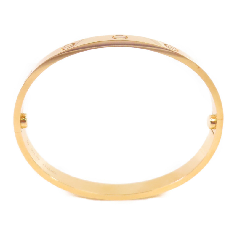 CARTIER 18K黃金Love Blaceret手鐲Cartier#17-3