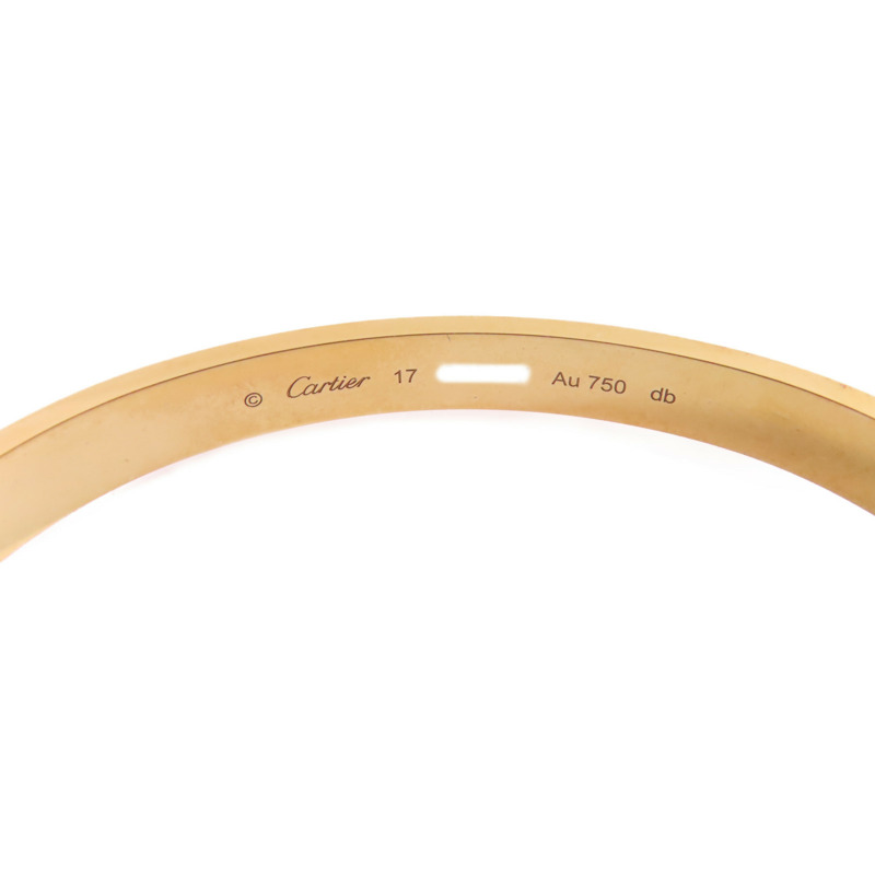 CARTIER 18K黃金Love Blaceret手鐲Cartier#17-9