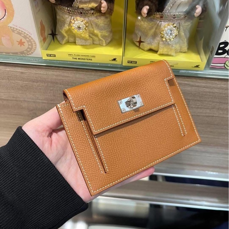 Hermes Kelly pocket,gold-1