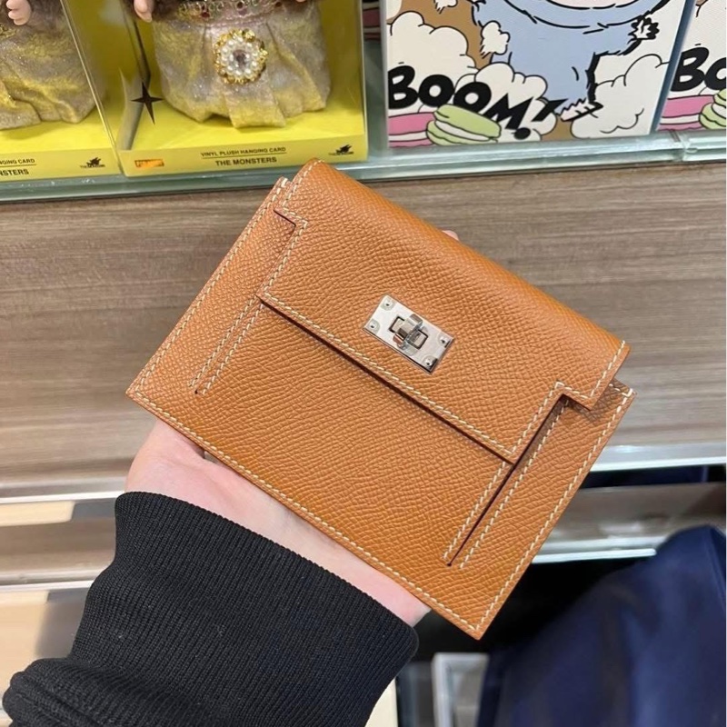 Hermes Kelly pocket,gold-4