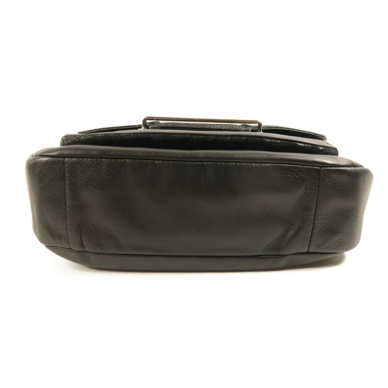 COACH 牛皮皮革2Way Shoulder銀扣手挽肩背兩用袋-3