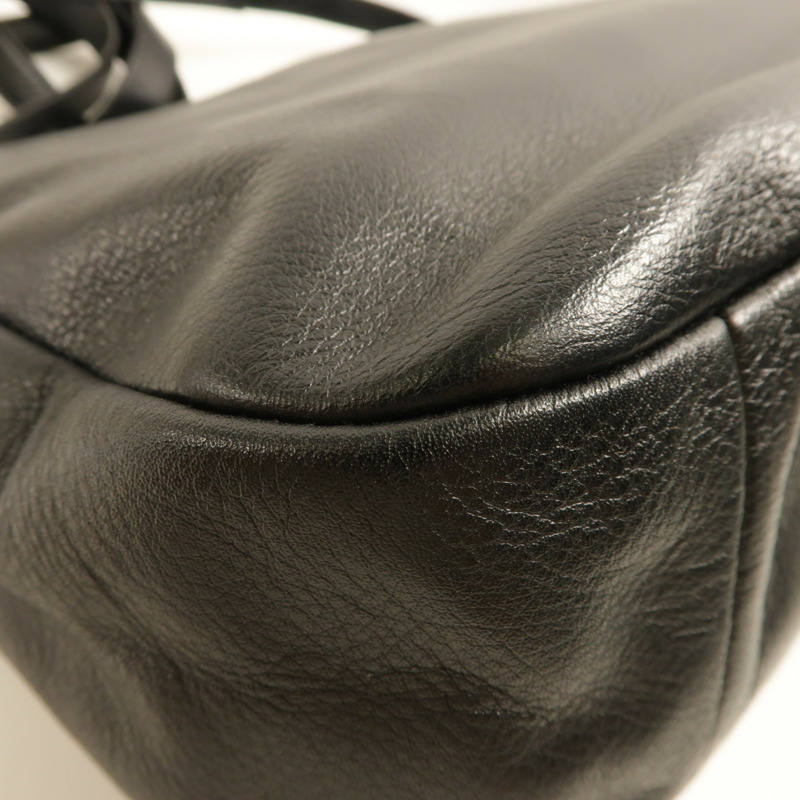 COACH 牛皮皮革2Way Shoulder銀扣手挽肩背兩用袋-6