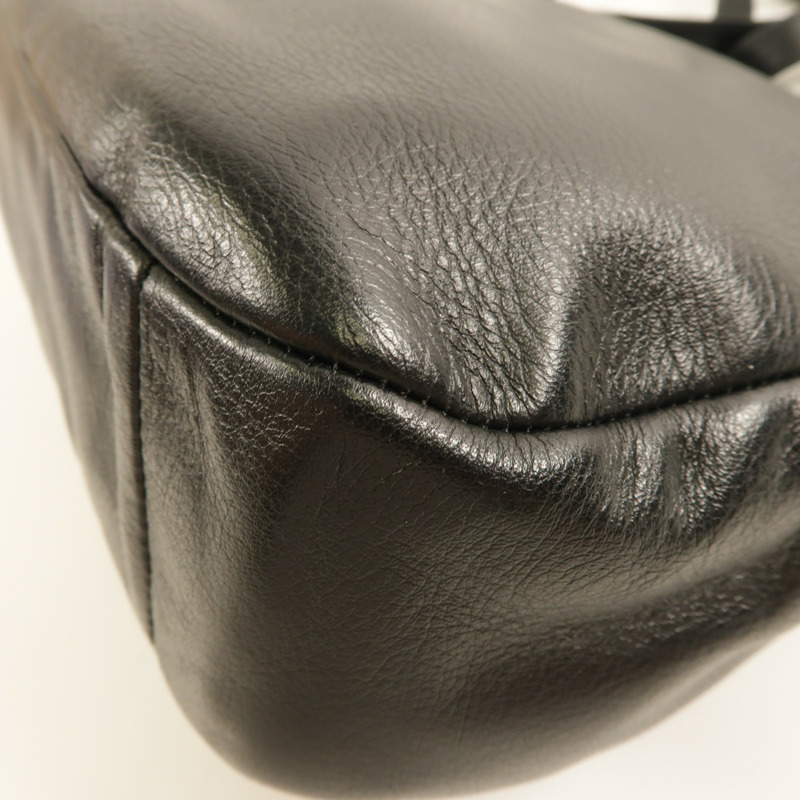 COACH 牛皮皮革2Way Shoulder銀扣手挽肩背兩用袋-7