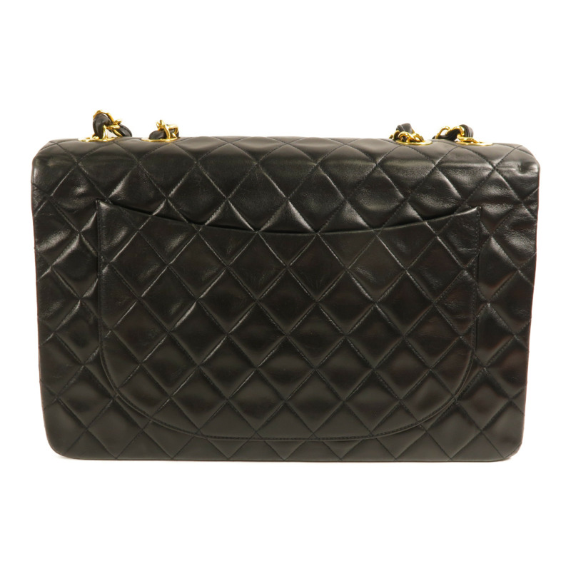 CHANEL 牛皮皮革Vintage Chain Shoulder金扣肩背袋-1