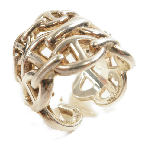 HERMES 925純銀Chain D'ancre Enchainee 戒指US#5.75