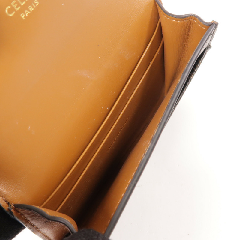 CELINE 塗層帆布Card Case金扣卡片套-4