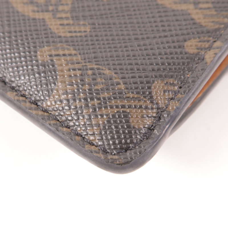 CELINE 塗層帆布Card Case金扣卡片套-9