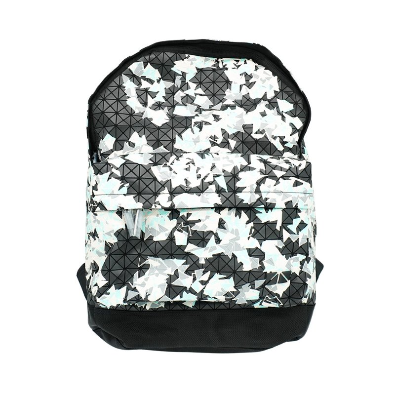 Issey Miyake Bao Bao 墨彩壓印方格後背包(白/淺藍)-0