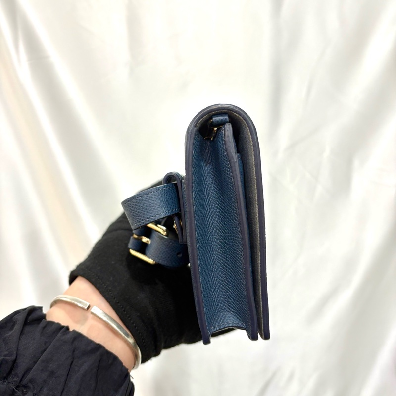 DIOR藍CD二合一掀蓋包-2