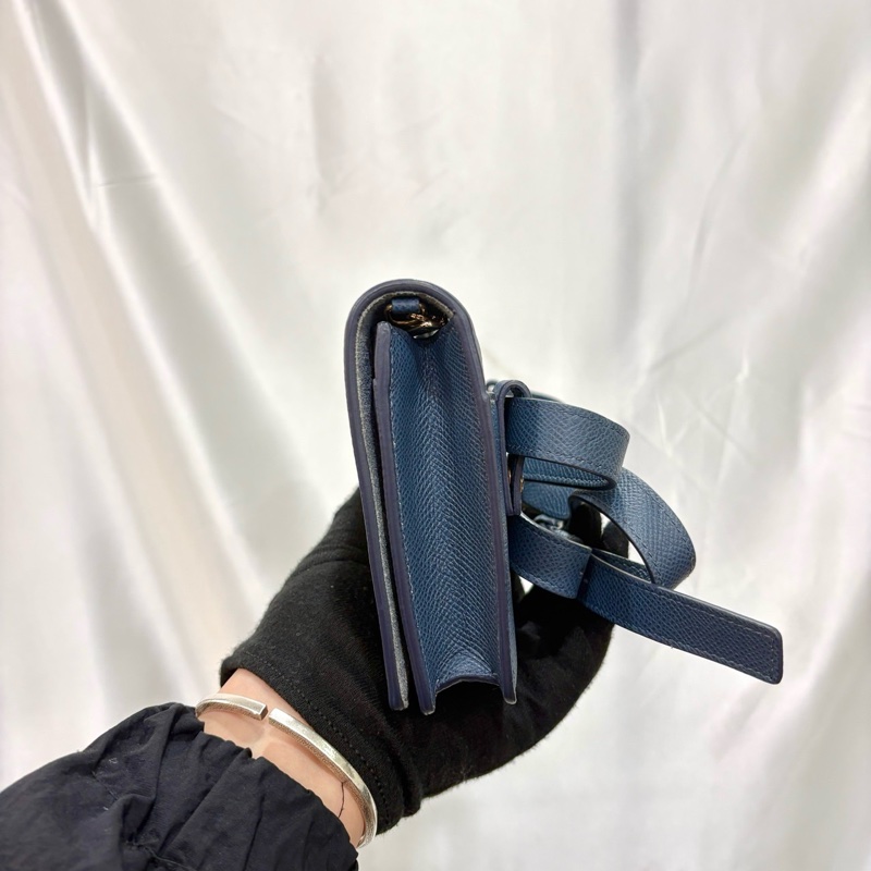 DIOR藍CD二合一掀蓋包-3