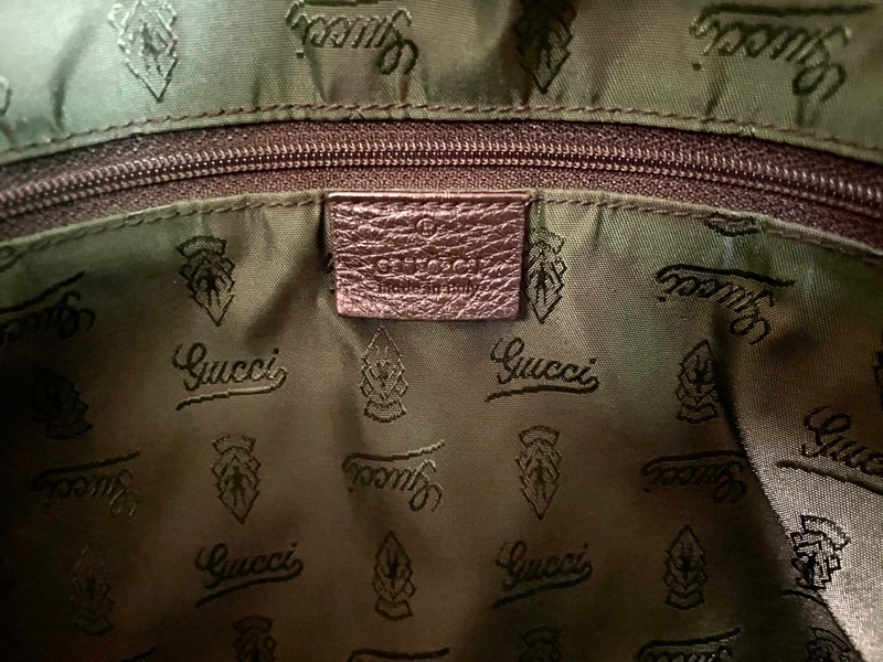 Gucci. 愛心小金人流蘇托特包-16