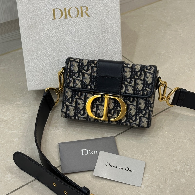 Dior Montaigne 30 mini box 芯片款閒置新🈶保卡 配件齊全✨-0