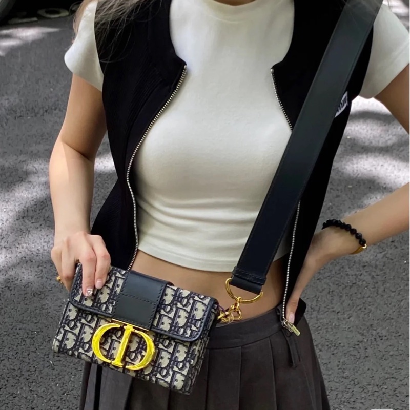Dior Montaigne 30 mini box 芯片款閒置新🈶保卡 配件齊全✨-5