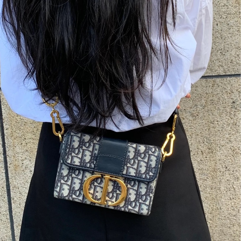 Dior Montaigne 30 mini box 芯片款閒置新🈶保卡 配件齊全✨-9