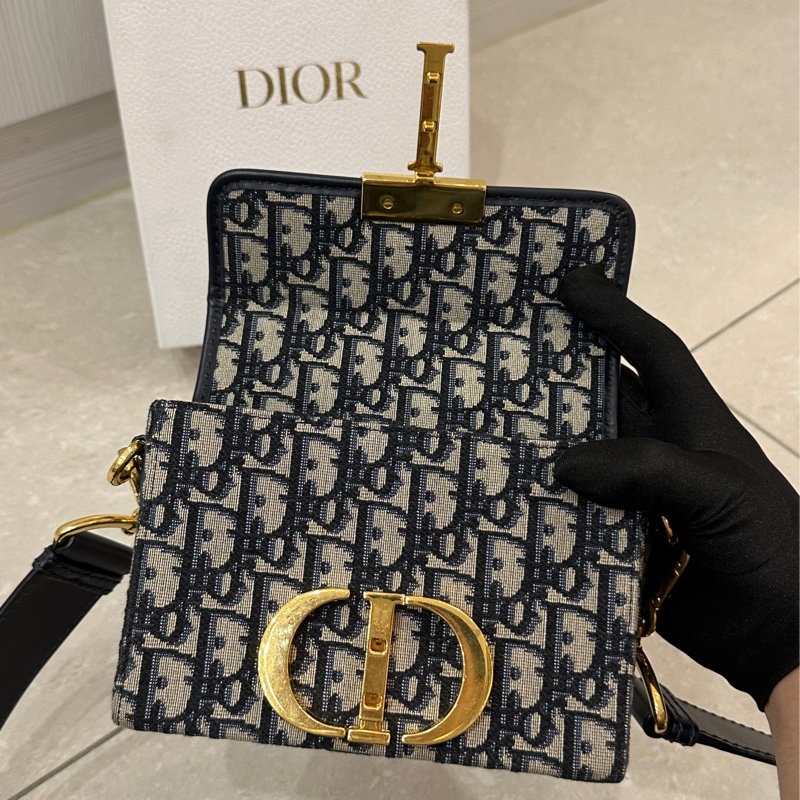 Dior Montaigne 30 mini box 芯片款閒置新🈶保卡 配件齊全✨-45