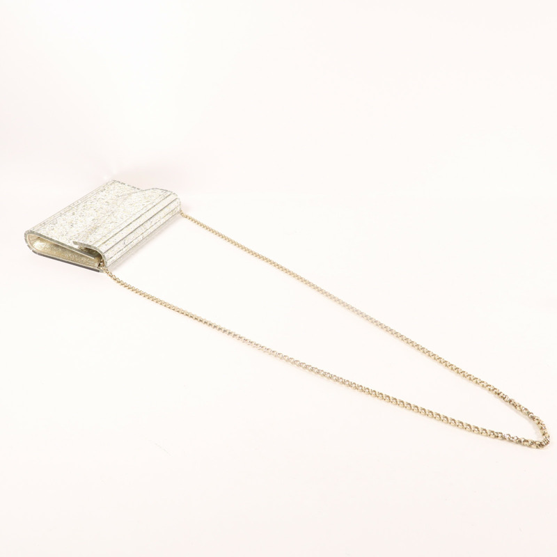 JIMMY CHOO PVC Chain Shoulder金扣鏈帶肩背袋-8
