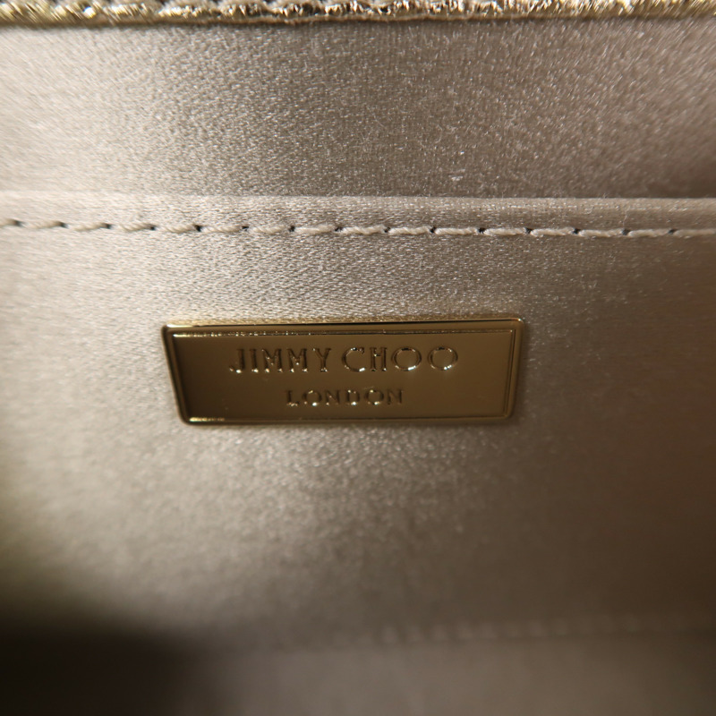 JIMMY CHOO PVC Chain Shoulder金扣鏈帶肩背袋-10