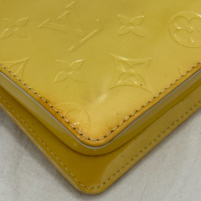 Louis Vuitton 單肩包 Vernis Motte M91059 檸檬黃色-8