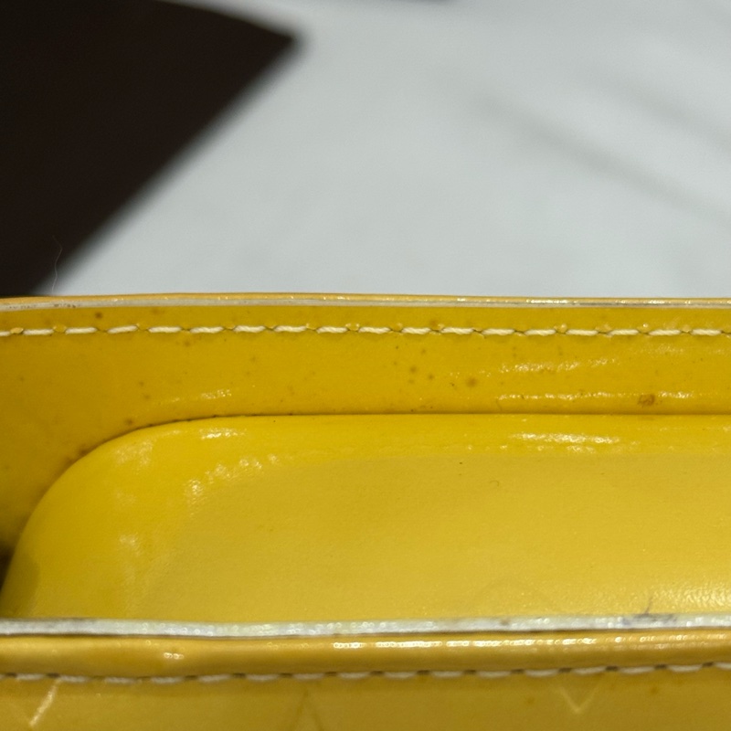 Louis Vuitton 單肩包 Vernis Motte M91059 檸檬黃色-10