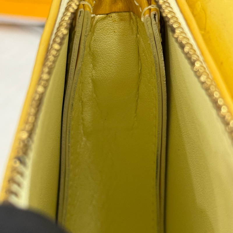 Louis Vuitton 單肩包 Vernis Motte M91059 檸檬黃色-14