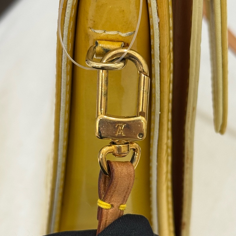 Louis Vuitton 單肩包 Vernis Motte M91059 檸檬黃色-18