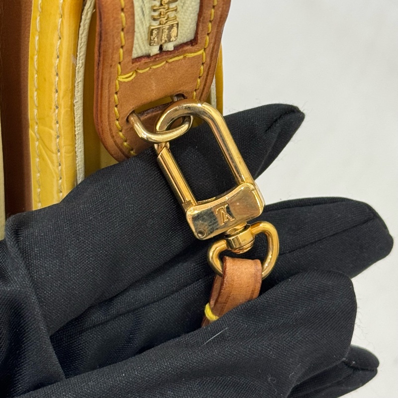 Louis Vuitton 單肩包 Vernis Motte M91059 檸檬黃色-21