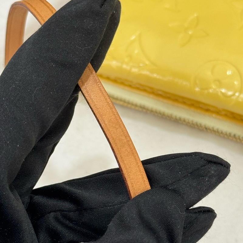 Louis Vuitton 單肩包 Vernis Motte M91059 檸檬黃色-27