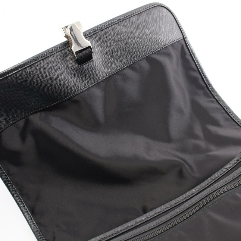 黑色 尼龍 肩背包【PRADA 普拉達】 2VD166-7