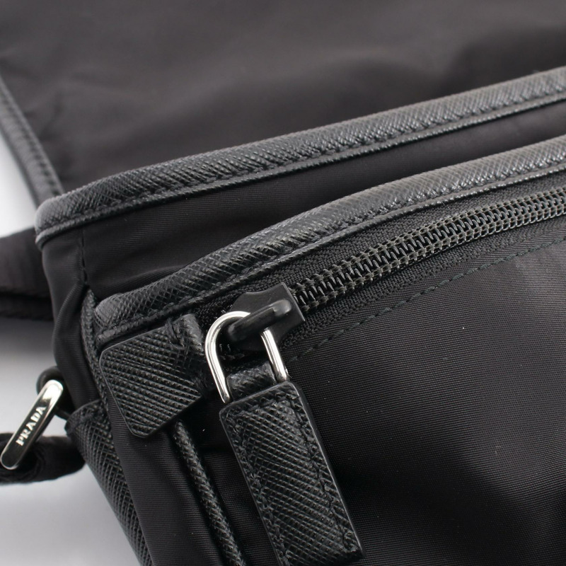 黑色 尼龍 肩背包【PRADA 普拉達】 2VD166-8