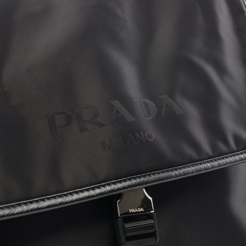 黑色 尼龍 肩背包【PRADA 普拉達】 2VD166-10