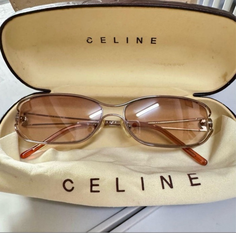 CELINE義大利製淺琥珀色太陽眼鏡-0